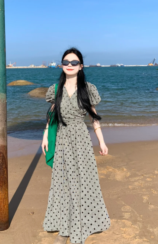 New Pretty French-style Elegant Summer Women's Long Dress - VelvetHem