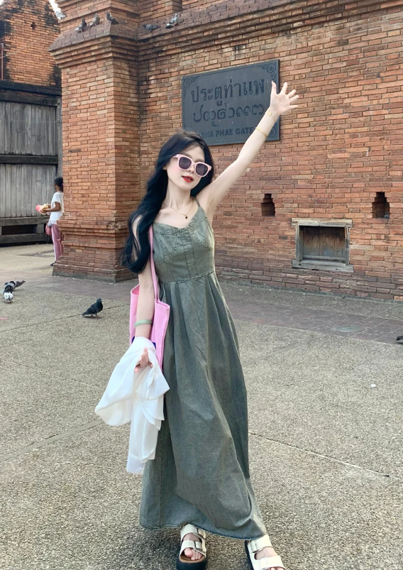 New Pretty French-style Elegant Summer Women's Long Dress - VelvetHem