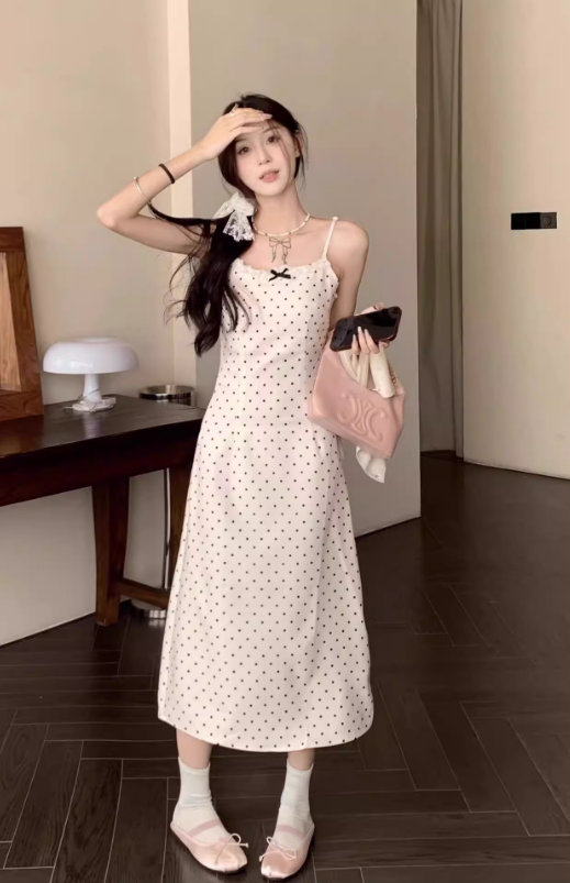 New Pretty French-style Elegant Summer Women's Long Dress - VelvetHem
