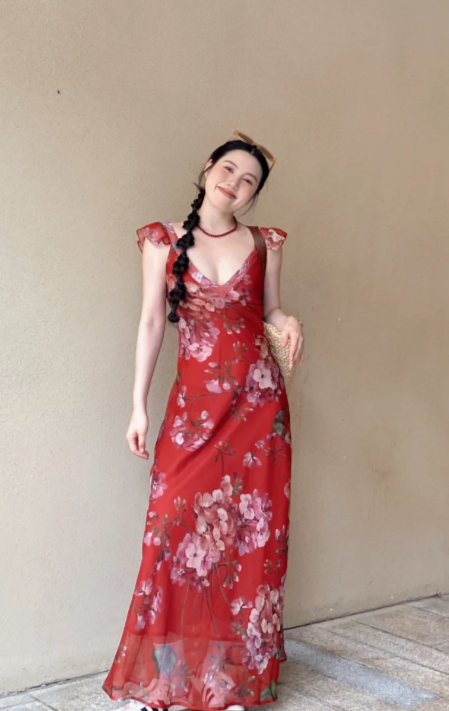 New Pretty French-style Elegant Summer Women's Long Dress - VelvetHem