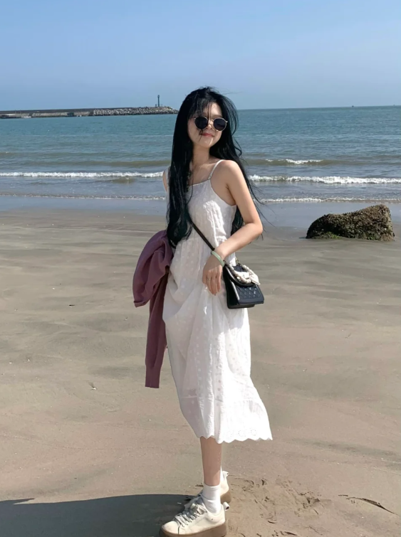 New Pretty French-style Elegant Summer Women's Long Dress - VelvetHem