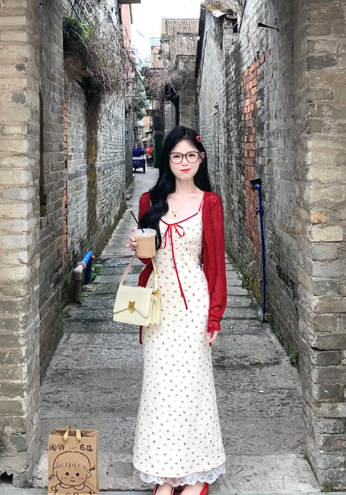 New Pretty French-style Elegant Summer Women's Long Dress - VelvetHem