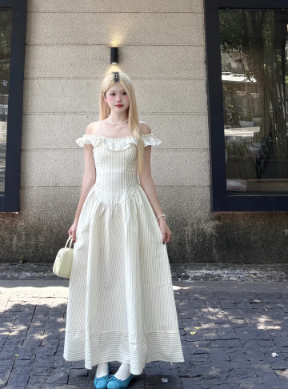 New Pretty French-style Elegant Summer Women's Long Dress - VelvetHem