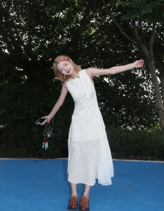 New Pretty French-style Elegant Summer Women's Long Dress - VelvetHem