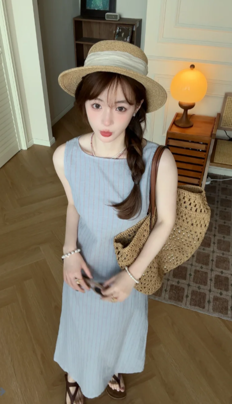 New Pretty French-style Elegant Summer Women's Long Dress - VelvetHem