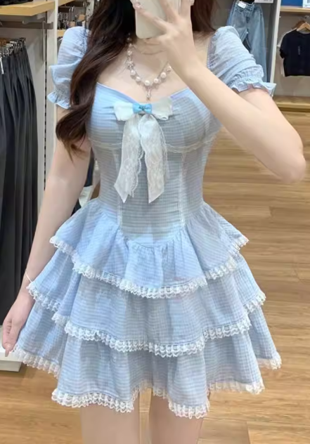 French-style 2026 New Pretty Women's Summer Short Dress - VelvetHem