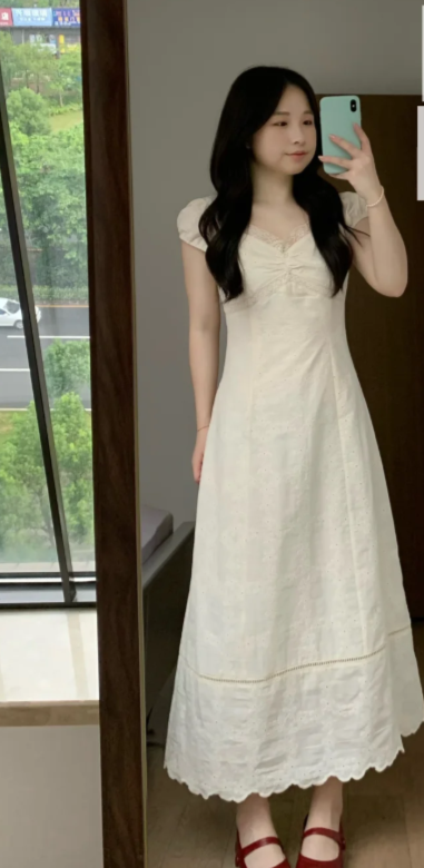 New Pretty French-style Elegant Summer Women's Long Dress - VelvetHem