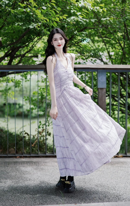 New Pretty French-style Elegant Summer Women's Long Dress - VelvetHem