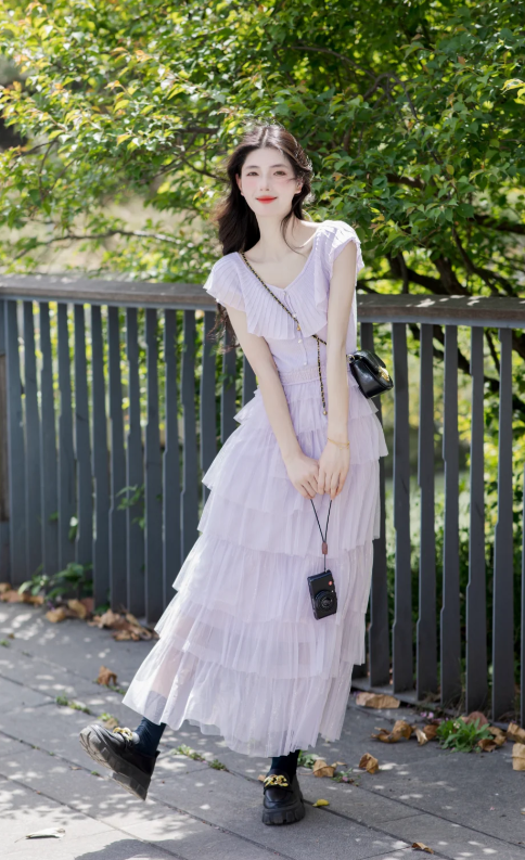 New Pretty French-style Elegant Summer Women's Long Dress - VelvetHem