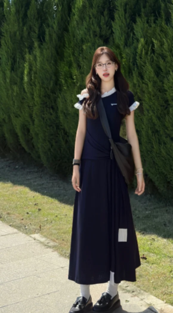 New Pretty French-style Elegant Summer Women's Long Dress - VelvetHem