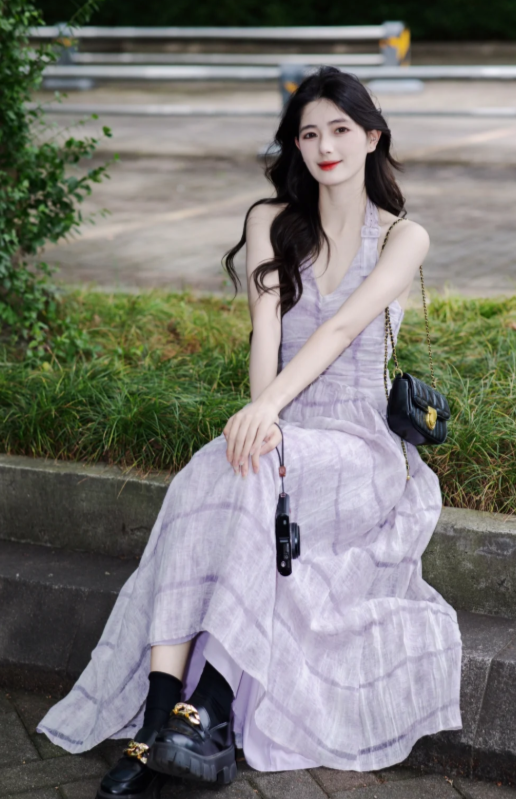 New Pretty French-style Elegant Summer Women's Long Dress - VelvetHem