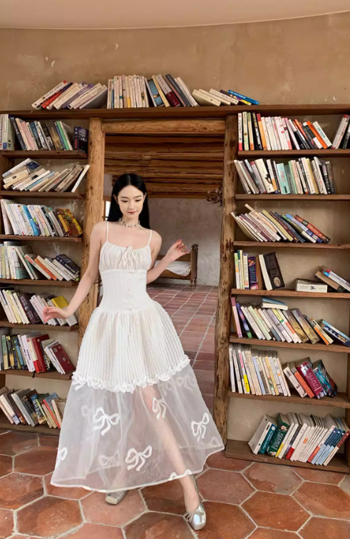 New Pretty French-style Elegant Summer Women's Long Dress - VelvetHem