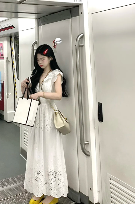 New Pretty French-style Elegant Summer Women's Long Dress - VelvetHem