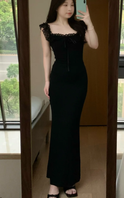 New Pretty French-style Elegant Summer Women's Long Dress - VelvetHem
