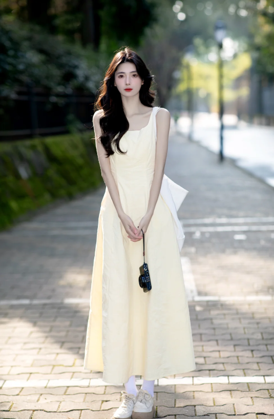 New Pretty French-style Elegant Summer Women's Long Dress - VelvetHem