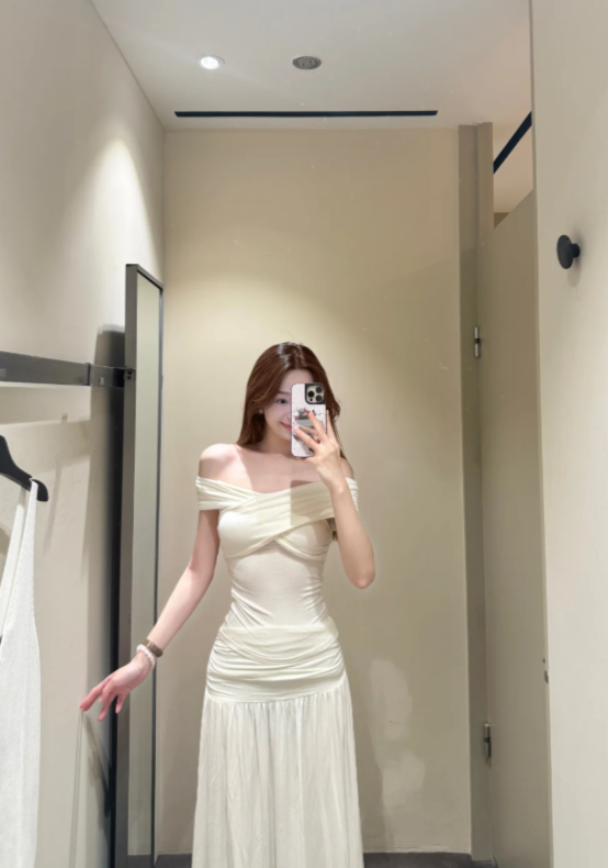 New Pretty French-style Elegant Summer Women's Long Dress - VelvetHem