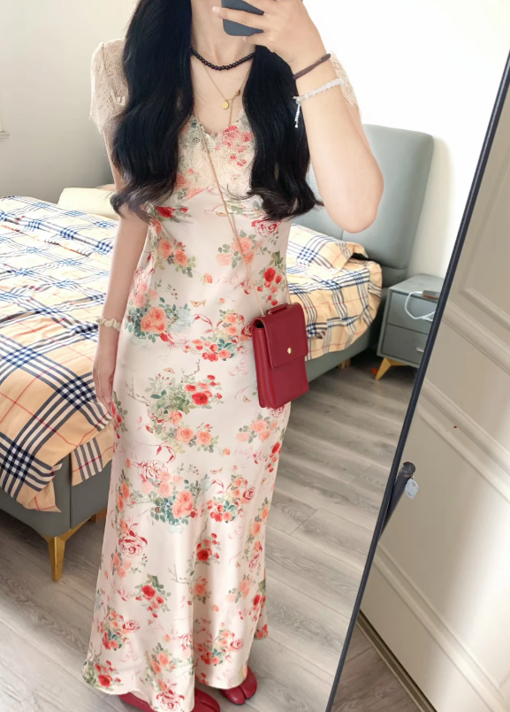 New Pretty French-style Elegant Summer Women's Long Dress - VelvetHem