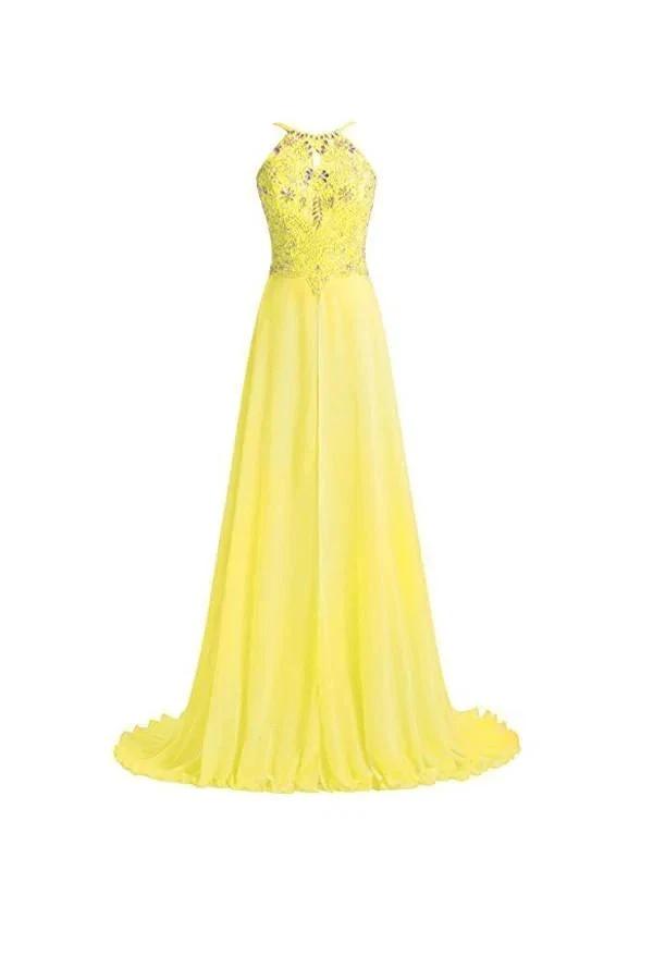 A line Straps Beading Long Prom Dresses Evening Dresses (ZD13178) - VelvetHem