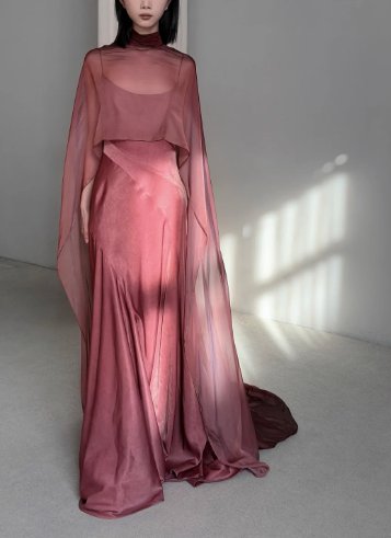 Modest Burgundy Prom Party Dress Birthday Dress Evening Dress - VelvetHem