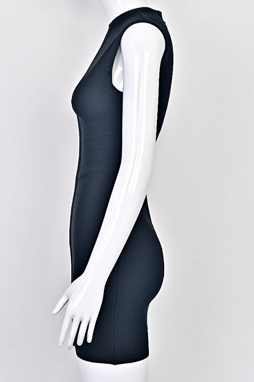 Alora Bandage Mini Dress - Classic Black