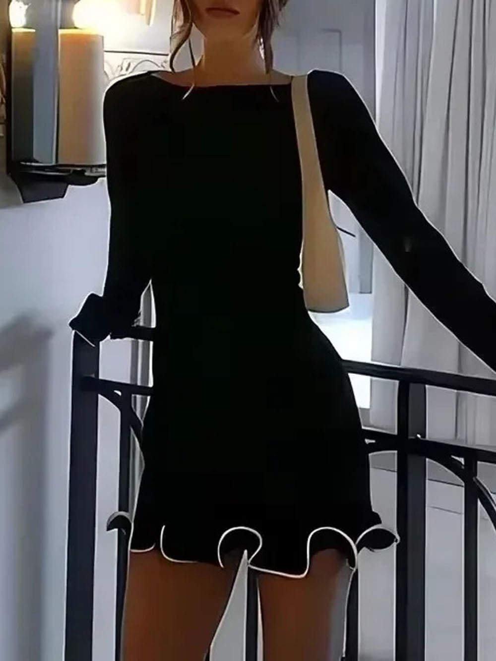 Amaya Bodycon Ruffle Mini Dress