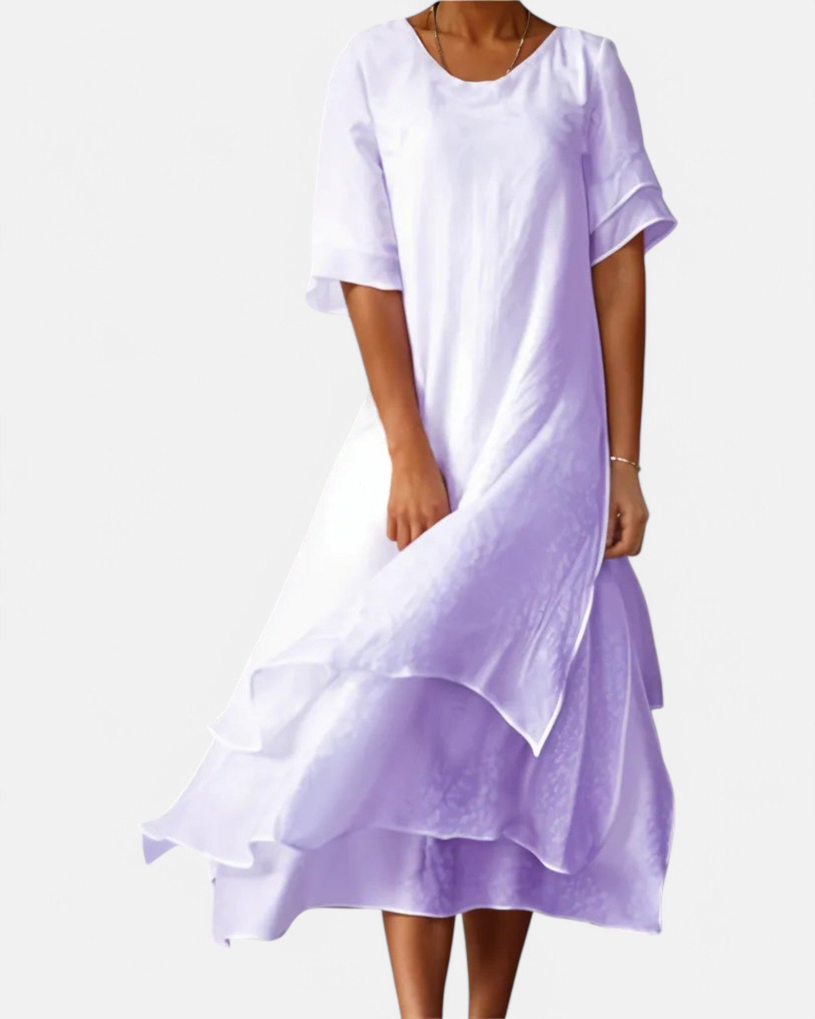 Bárbara Lightweight Summer Dress Made of Cotton for an Elegant Appeara