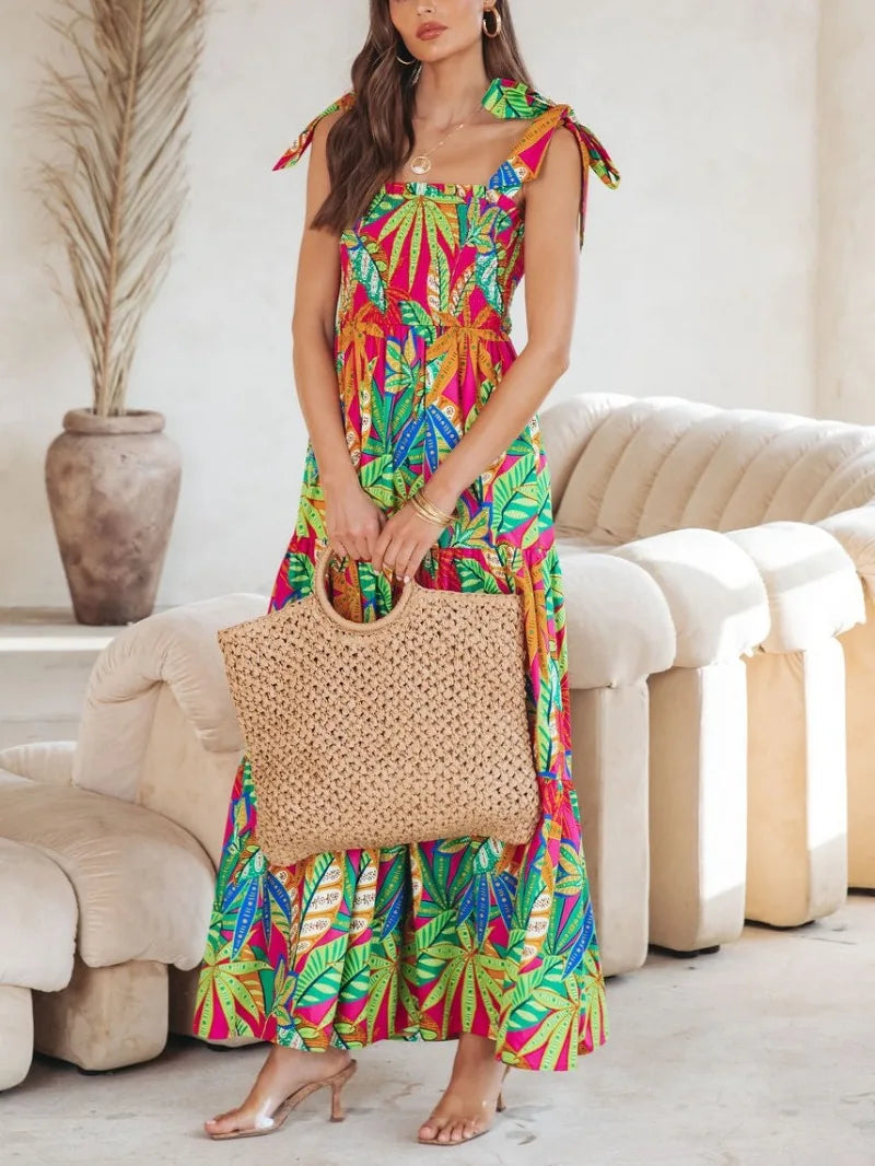 Yolanda Aesthetic Silk Dress for Summer Statement Occasion Edit