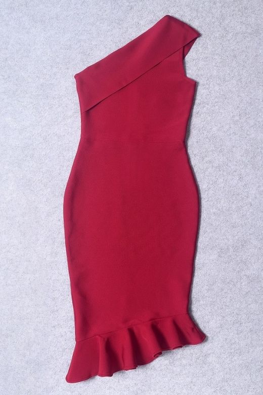 Avery Bandage Dress - Red Wine