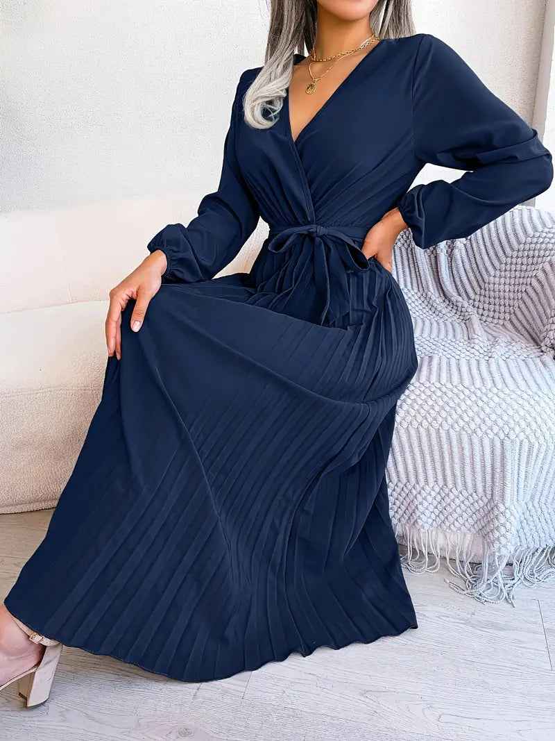 Carlota Boutique Pleated Midi Dress Statement Occasion Edit