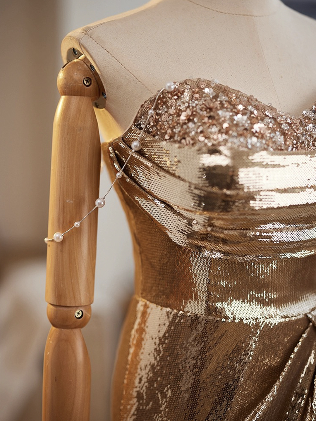 Gorgeous Sequins Mermaid Evening Dress Formal Prom Party Gown - View 2 | VelvetHem