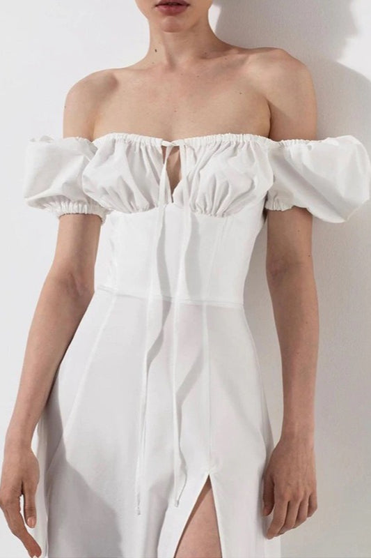 Tie Strap Split Hem Maxi Dress - View 3 | VelvetHem