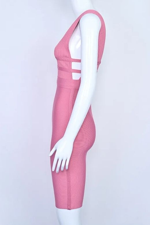 Bay Bandage Dress - Ballet Pink