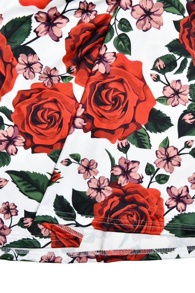 Floral Print Backless Maxi Dress - View 6 | VelvetHem