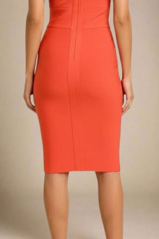 Bea Bandage Dress - Lipstick Red