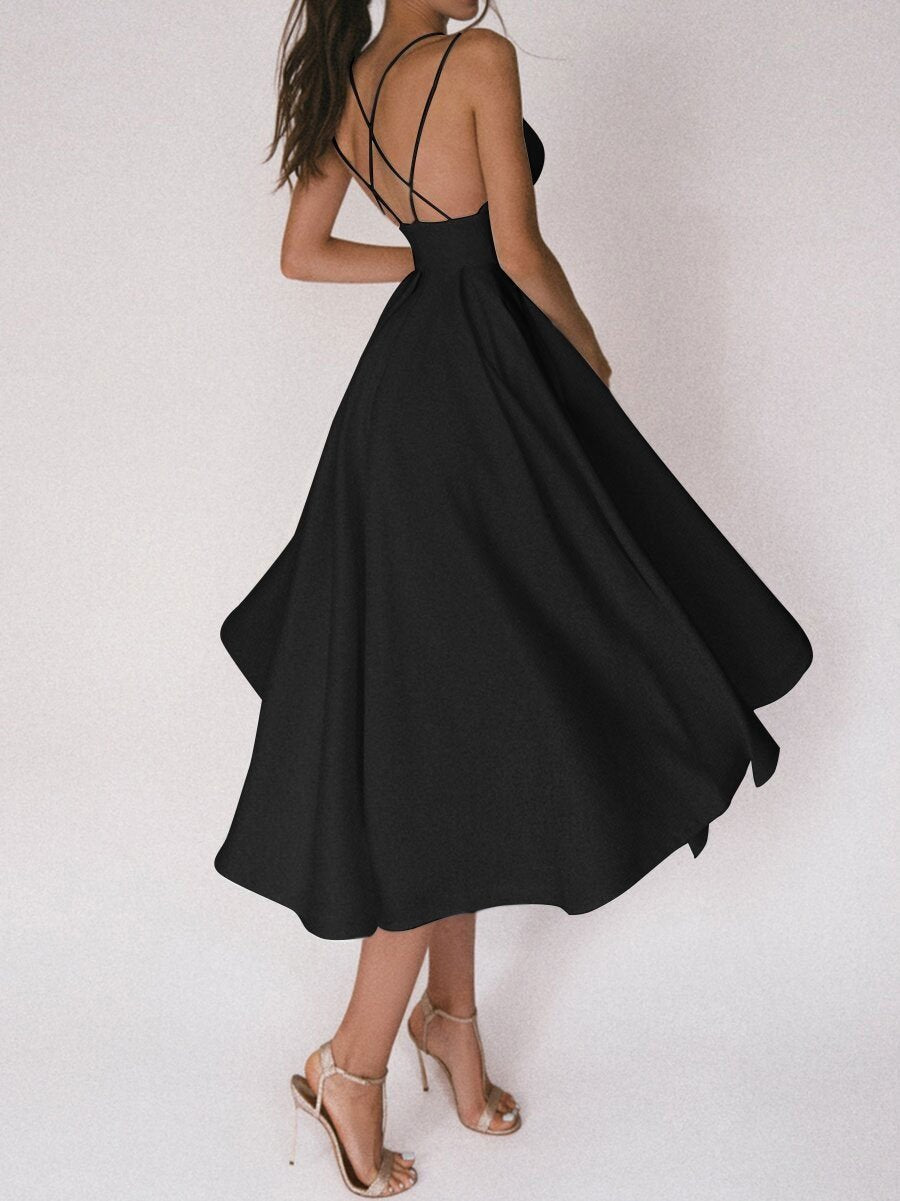 Fulgencia Spaghetti Dress for Women Comfortable Daily Wear