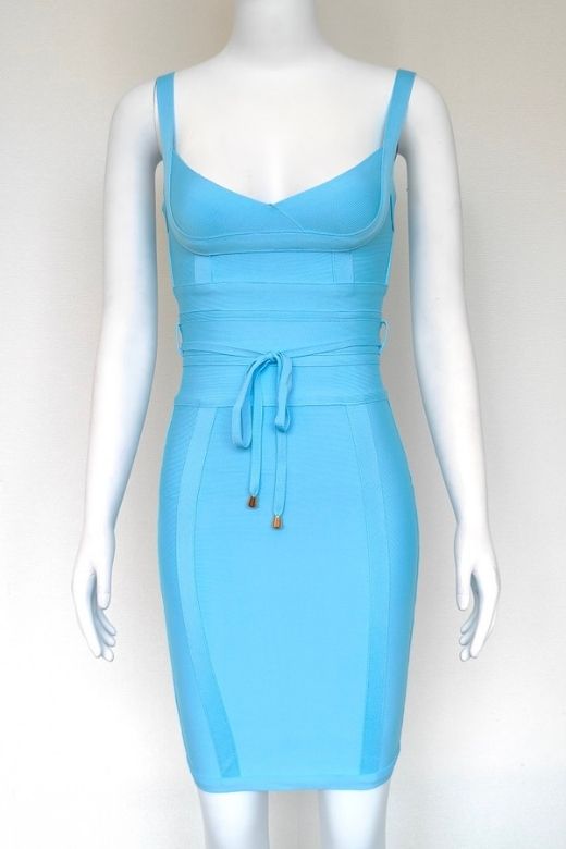 Bek Bandage Dress - Sky Blue
