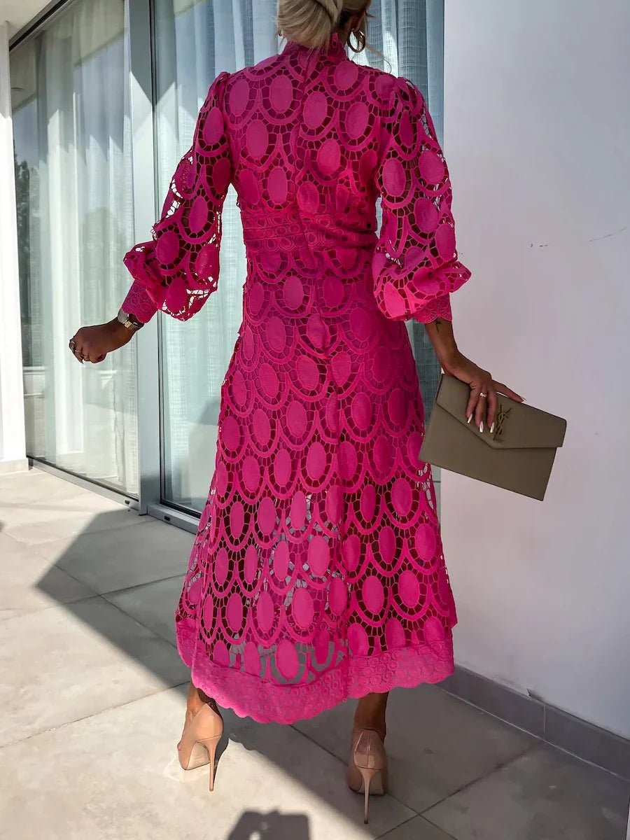 Julia Elegant Long Lace Dress for Women Party Night Style