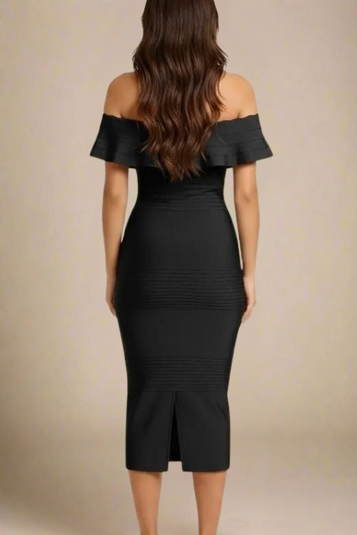 Billie Bandage Midi Dress - Classic Black
