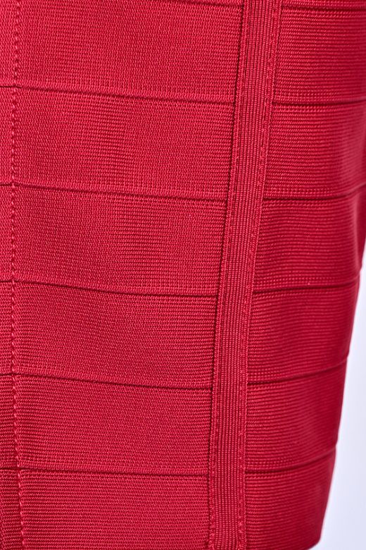 Breanna Bandage Dress - Chilli Red