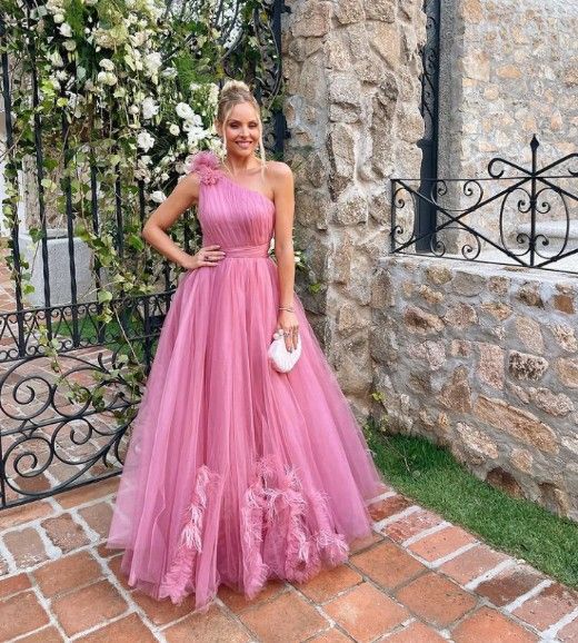 Pink Long Prom Dress, Evening Dress - VelvetHem