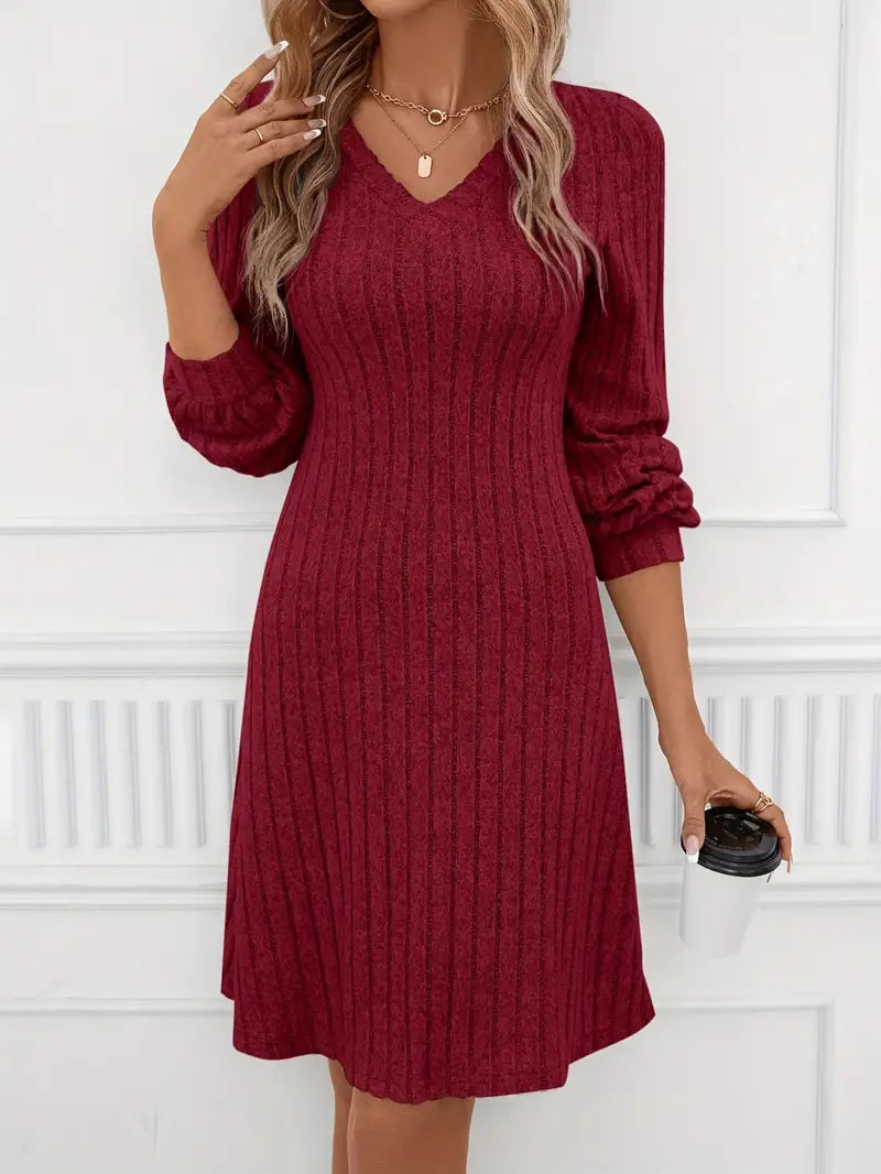 Carla Elevated Knitted Dress Chic Silhouette Collection