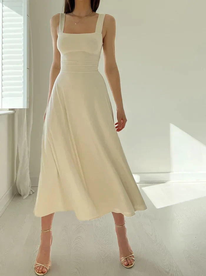 Johana Aesthetic Stylish Midi Dress Elevated Occasion Wear