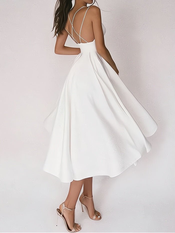 Aurora Elegant V-neck Dress for Women Effortless Chic Look