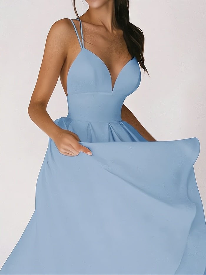 Aurora Elegant V-neck Dress for Women Effortless Chic Look