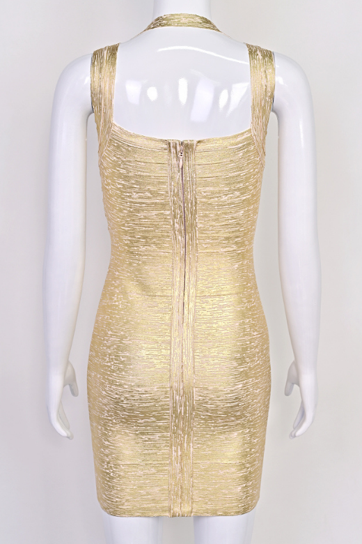Ciara Bandage Mini Dress - Gold