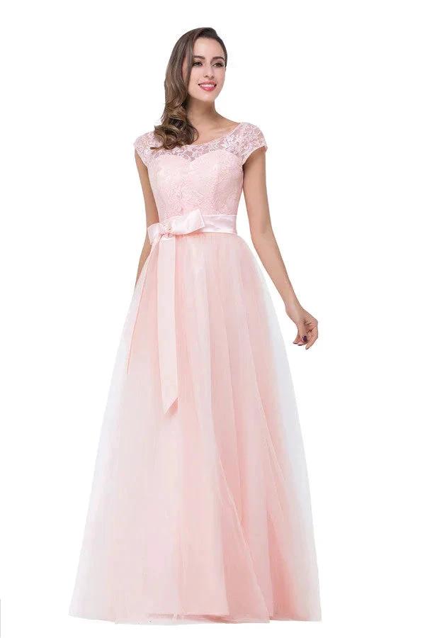 Crew Floor-length A-line Sashes Chiffon Bridesmaid Dresses (ZD13084)