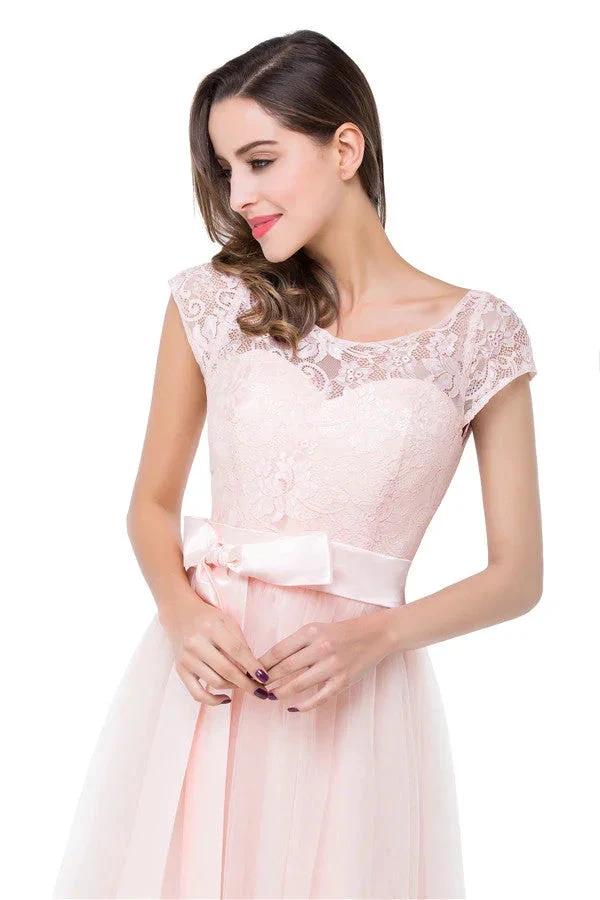 Crew Floor-length A-line Sashes Chiffon Bridesmaid Dresses (ZD13084)