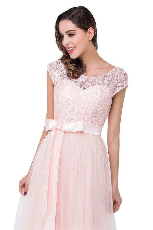 Crew Floor-length A-line Sashes Chiffon Bridesmaid Dresses (ZD13084)
