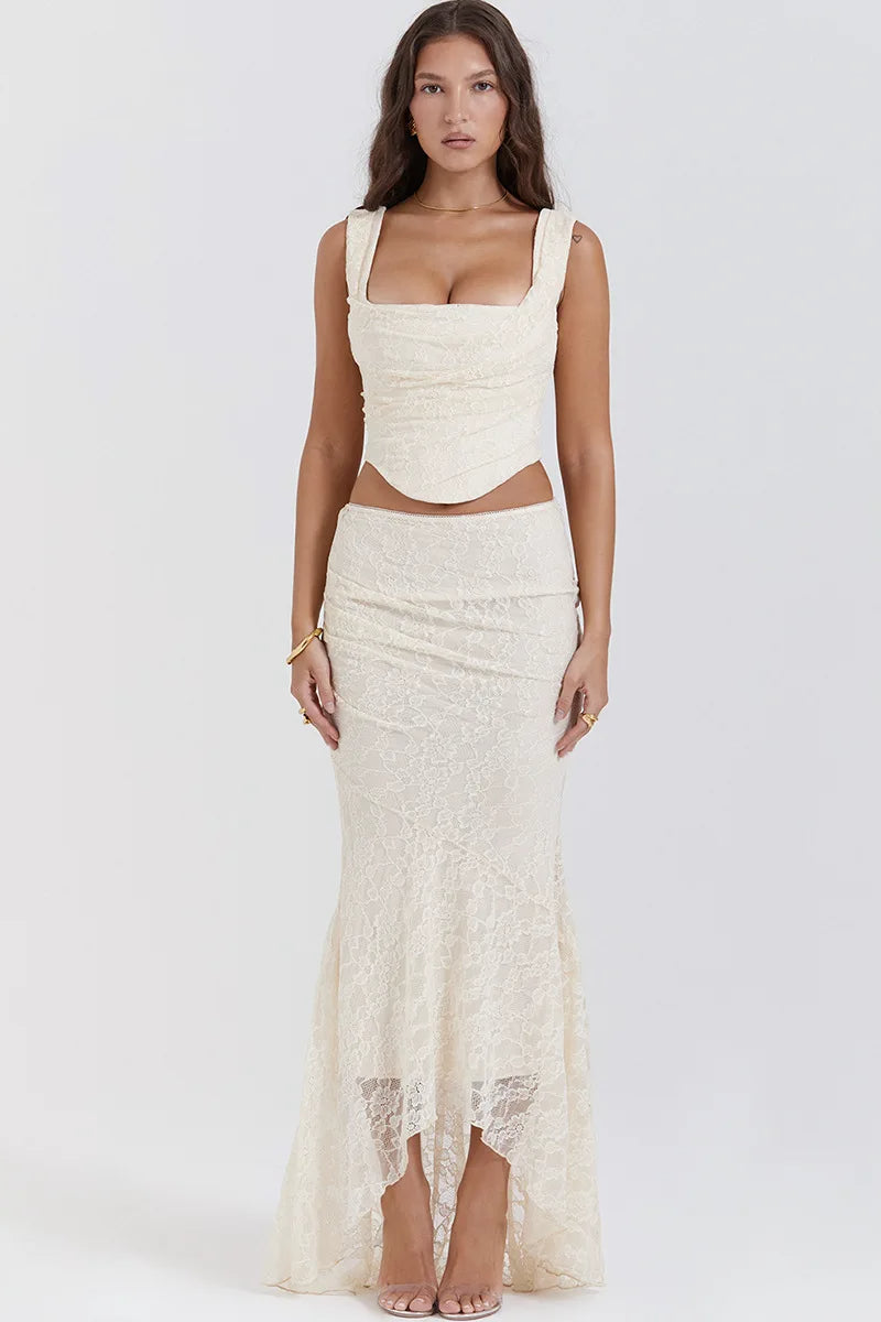 Elegant Lace Up Dress with Tailored Everyday Styling Boutique Fashion Style