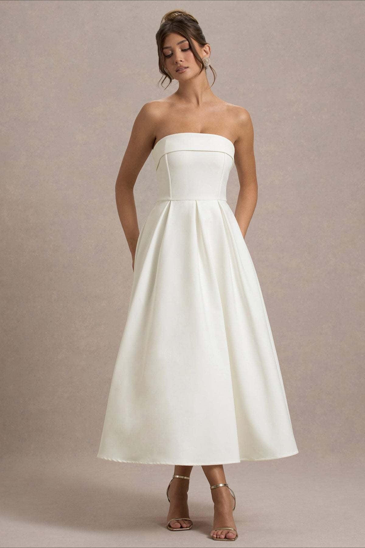 Bandage Strapless Party Dress - View 9 | VelvetHem